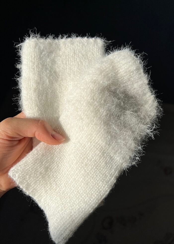 Peluş parmaksız eldiven - Görsel 3