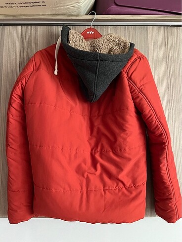 DSquared2 Tarçın rengi unisex şapkalı mont
