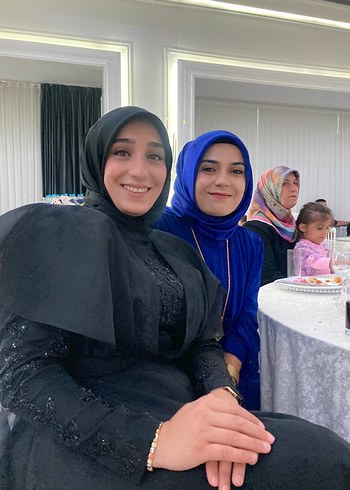 40 Beden siyah Renk Drapeli Siyah Uzun Kollu Abiye Elbise