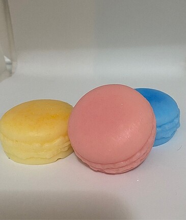 Macaron şeklinde sabun