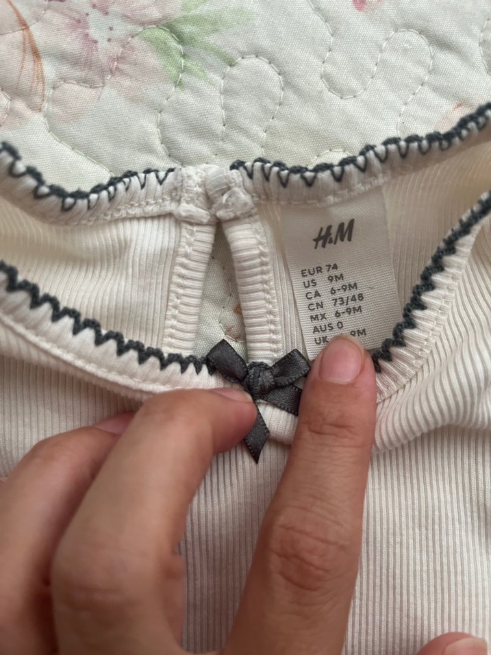 H&M Bebek beyaz body - Görsel 2