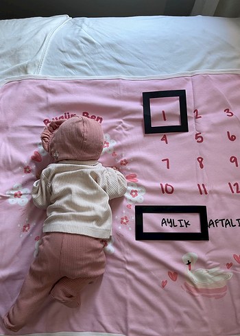 HelloBaby Pembe bebek battaniyesi