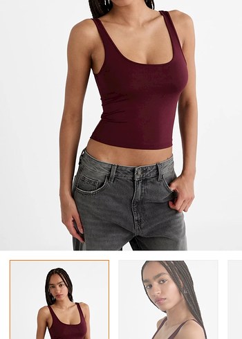 stradivarius poliamid Crop Top