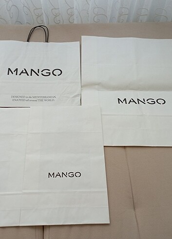 Mango hediye paketi ve alışveriş poşeti 