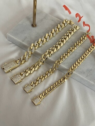 Gurmet bileklik 14k Gold renginde