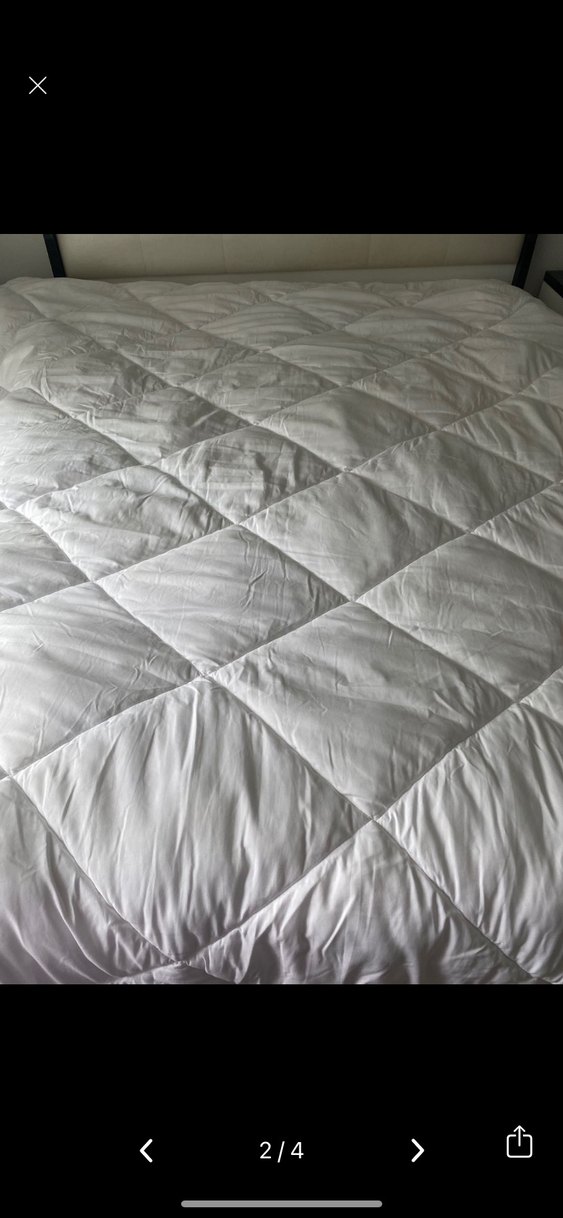 Gri Beyaz Yatak Koruyucu - Görsel 3