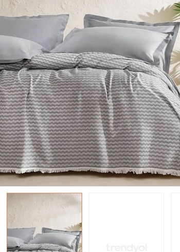 Gri Batik Desenli Nevresim Takımı - Görsel 3