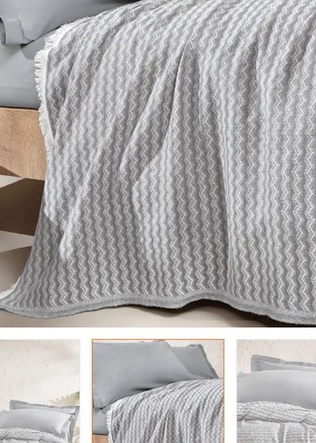 Gri Batik Desenli Nevresim Takımı - Görsel 2