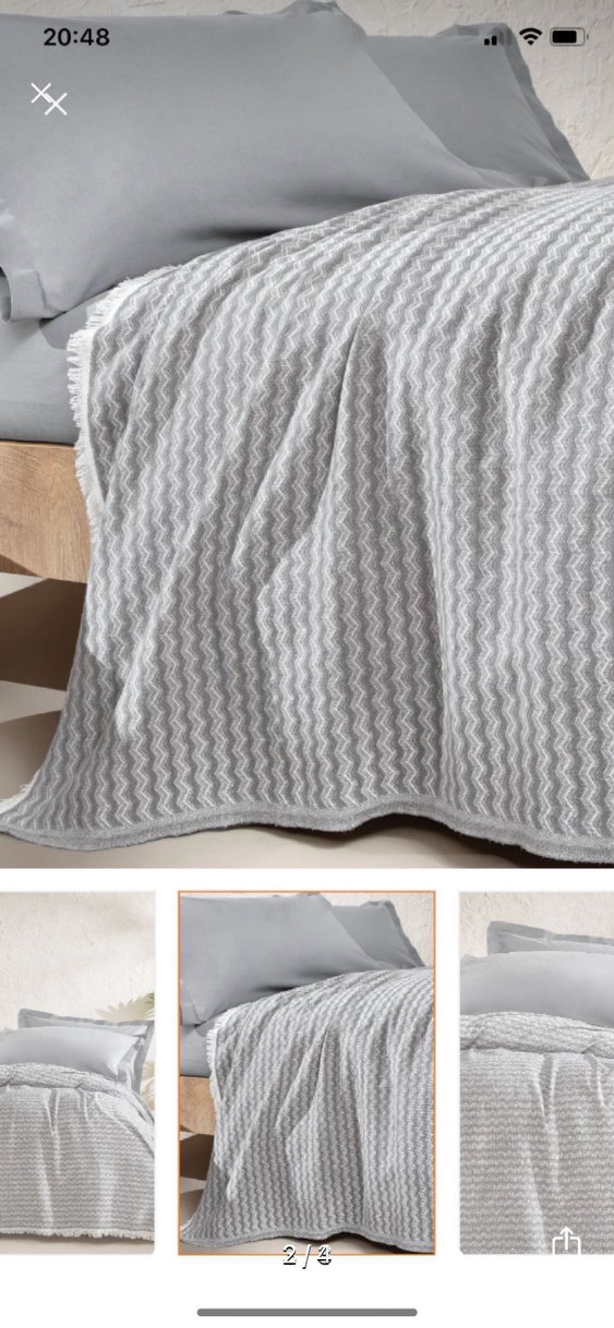 Gri Batik Desenli Nevresim Takımı - Görsel 2