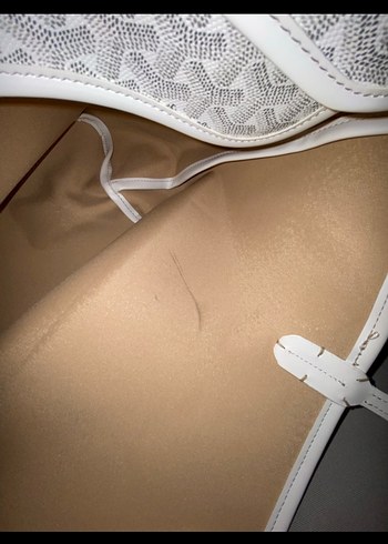 Dantel Detaylı Beyaz Kadın El Çantası - Görsel 6