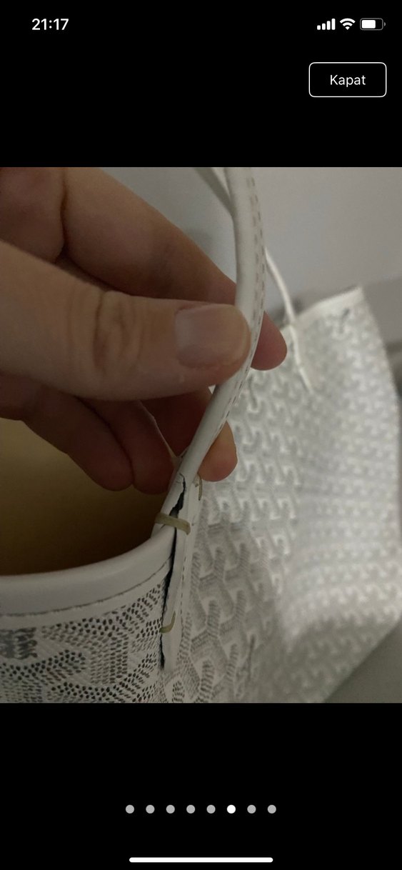 Dantel Detaylı Beyaz Kadın El Çantası - Görsel 5