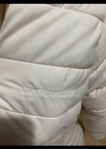 Beyaz Kısa Kadın Kışlık Mont - Görsel 4