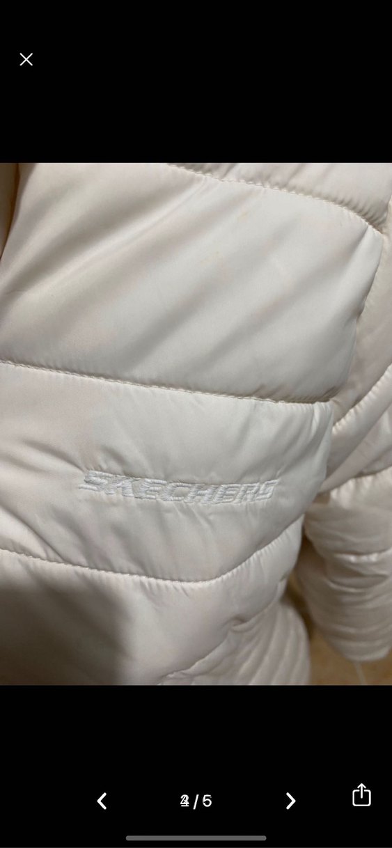 Beyaz Kısa Kadın Kışlık Mont - Görsel 4