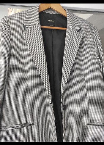 Gri Düğmeli Kadın Blazer Ceket - Görsel 2