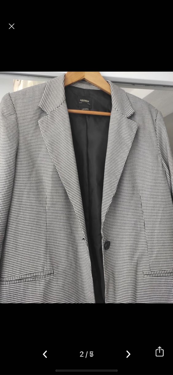 Gri Düğmeli Kadın Blazer Ceket - Görsel 2