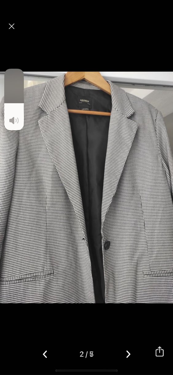 Gri Düğmeli Kadın Blazer Ceket - Görsel 3