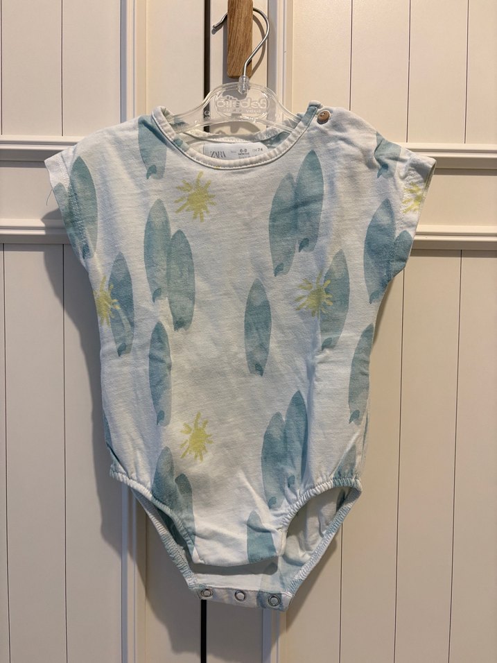 Zara Kısa Kollu Baskılı Body - Görsel 2