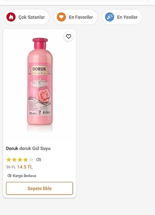 Farmasi gül suyu