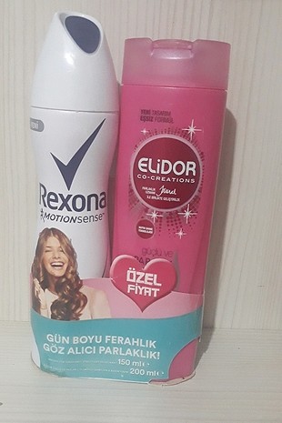 Garnier rexona deodorant ve elidor şampuan 
