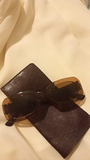  Beden kahverengi Renk Kahverengi vintage güneş gözlüğü