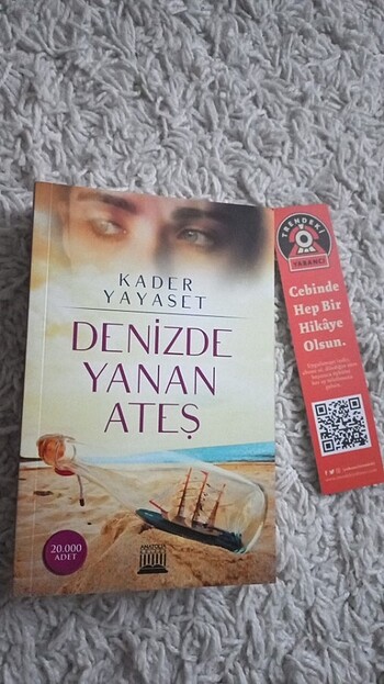 Kader yayaset denizde yanan ateş kitap ayraç hediye