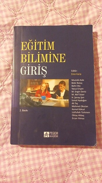 Pegem eğitim bilimine giriş kitabı Emin karip eğitim 