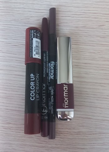 Flormar Burgundy Ruj ve Dudak Kalemi Seti