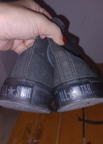 Siyah Kadın converse bilekli Spor Ayakkabı - Görsel 6