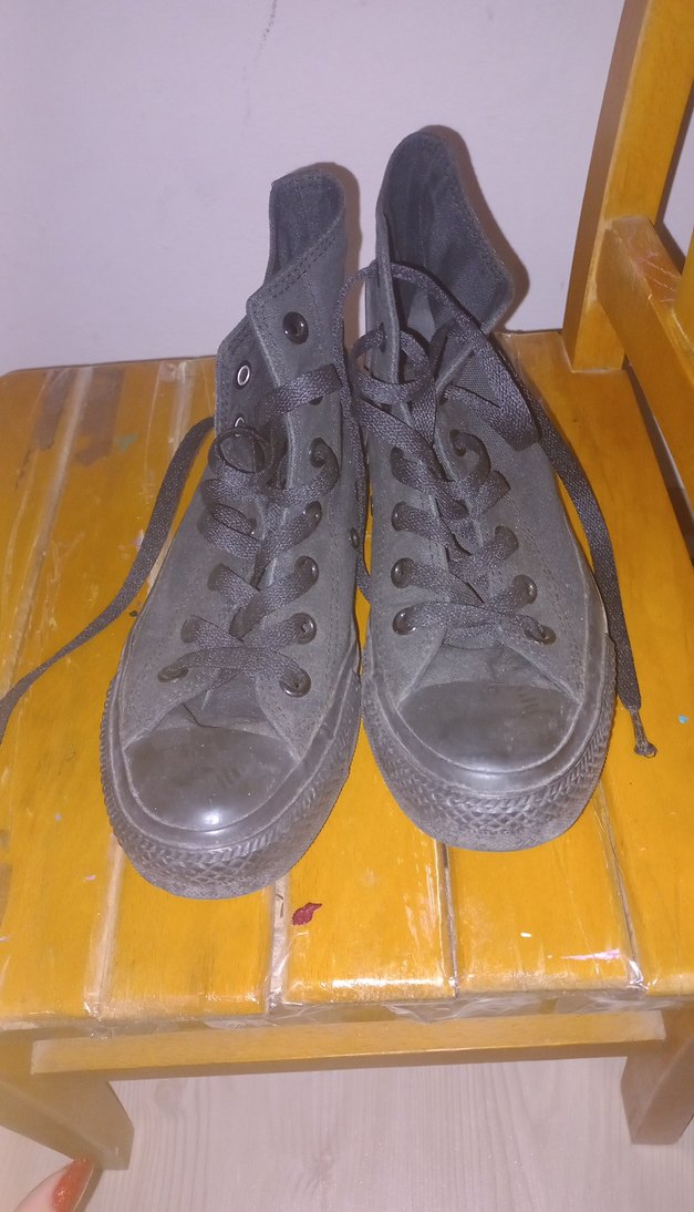 Siyah Kadın converse bilekli Spor Ayakkabı - Görsel 4