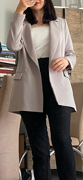 34 Beden Gri blazer ceket