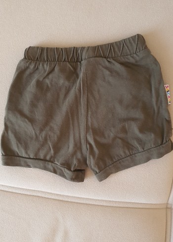 yeşil Nakışlı Bohem Kız Şortu - Görsel 4