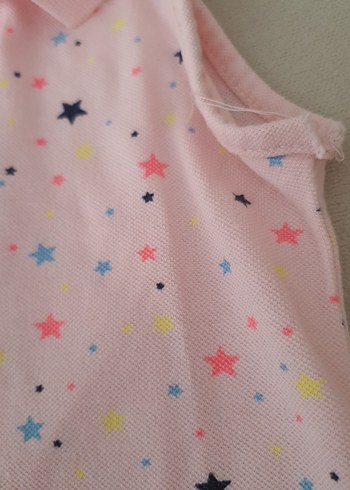 Desenli Kız Çocuk Kolsuz Polo elbise - Görsel 4