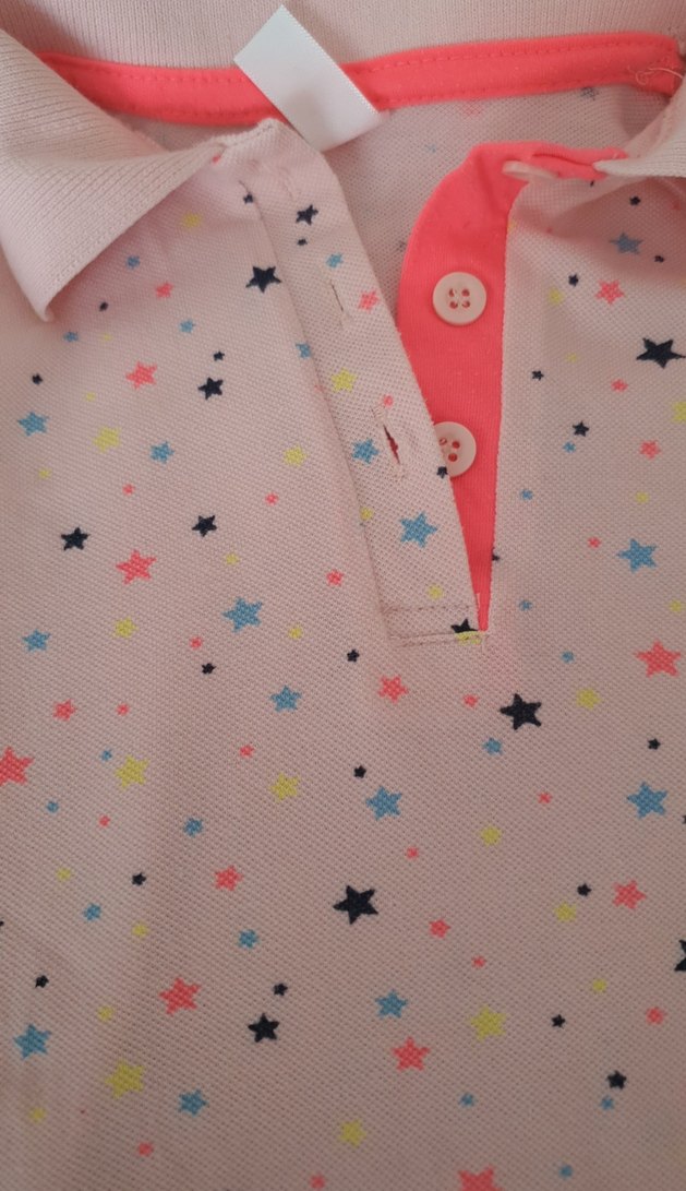 Desenli Kız Çocuk Kolsuz Polo elbise - Görsel 2