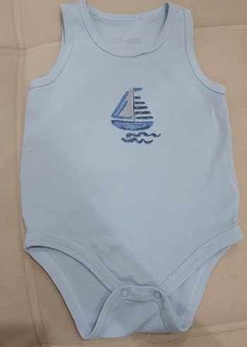 Mavi Erkek Bebek Kolsuz Çıtçıtlı Body - Görsel 4