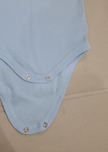 Mavi Erkek Bebek Kolsuz Çıtçıtlı Body - Görsel 2