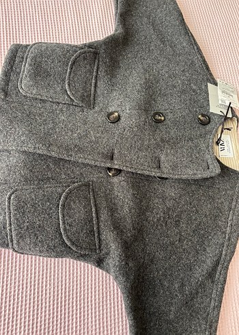 Zara Midi orjinal Yün Kaban
