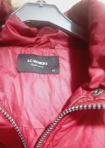 Bordo Uzun Düğmeli Kadın Kışlık Mont - Görsel 4