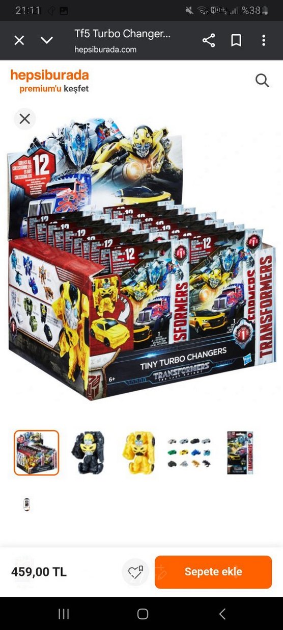 transformers donuşen mini figur - Görsel 5