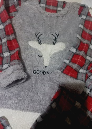 geyikli pijama takimi - Görsel 2