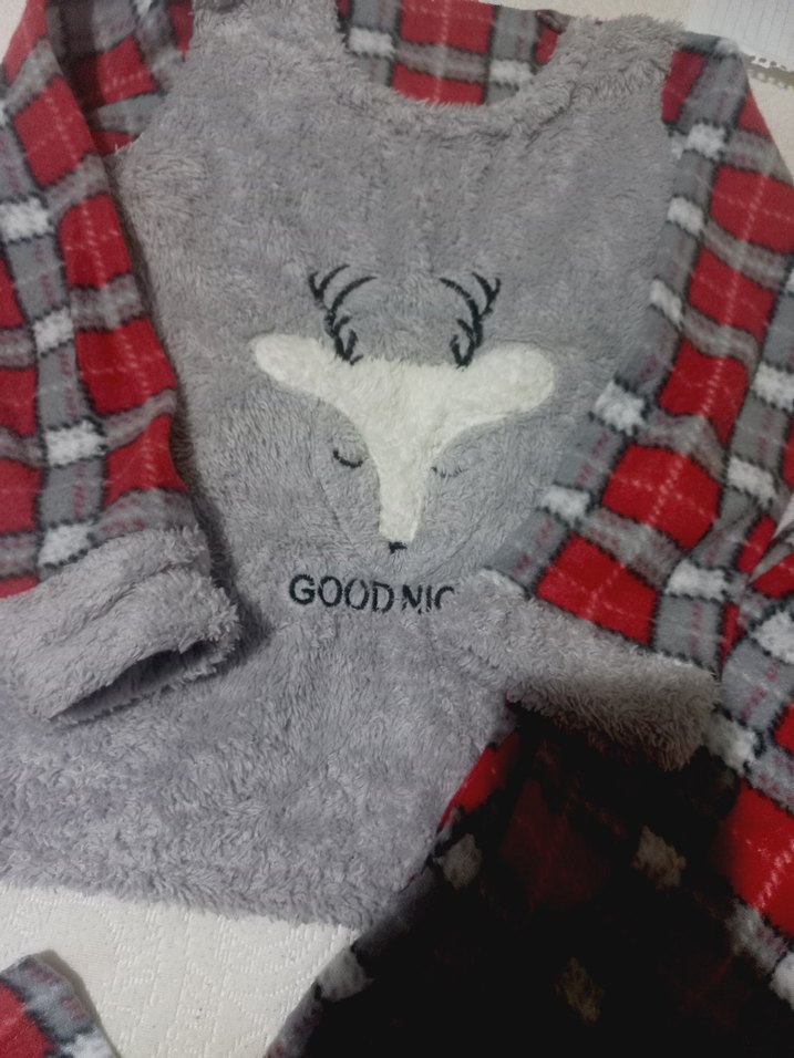 geyikli pijama takimi - Görsel 2