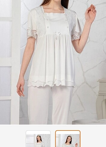 Sabahlikli lohusa pijama takimi