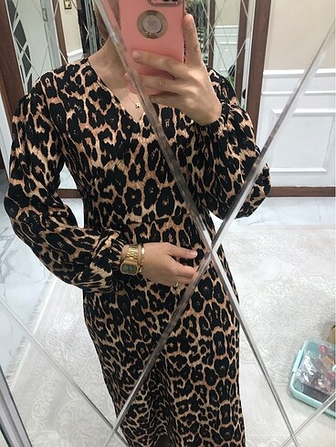 Zara Leopar elbise
