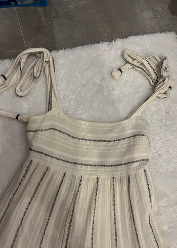 xs Beden Bohem Tarz Strappy Uzun Pamuk Elbise