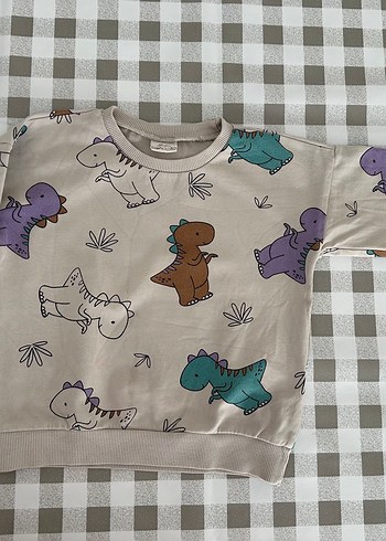 Çocuk Sweatshirt Dinozor Desenli - Görsel 2