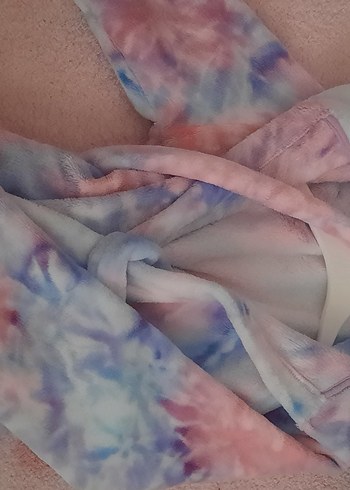 Çocuklar için Pembe Pastel Batik Desenli sbahlik - Görsel 6