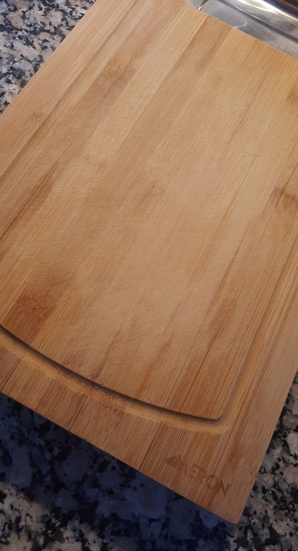 Parlak Kahverengi Ahşap Kesme Tahtası ve Tepsi - Görsel 2