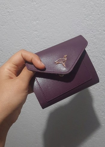 Klasik Mor Deri Kadın Cüzdanı - Görsel 7