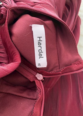 40 Beden Bordo Uzun Kollu Drapeli Vintage Elbise