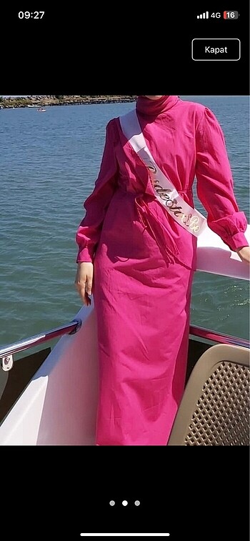 Pembe elbise 