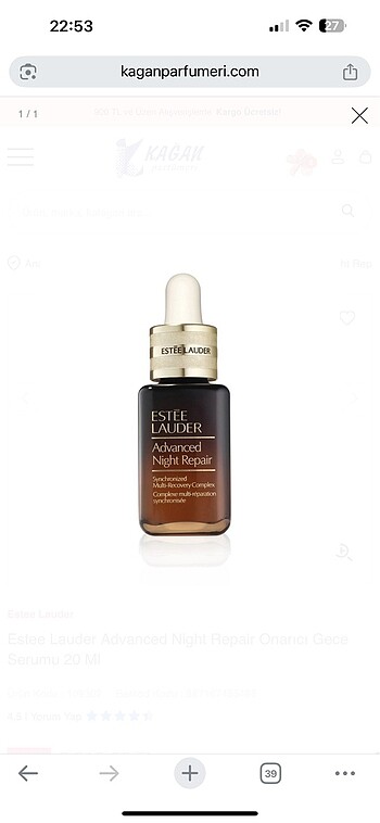 Estée Lauder gece serumu